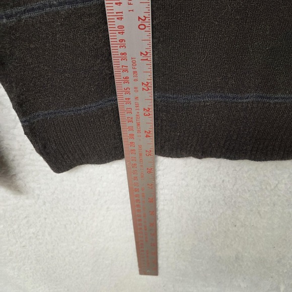 Patagonia Sweater Womens Medium Brown Striped Knit Crewneck Pullover Top - Picture 5 of 6